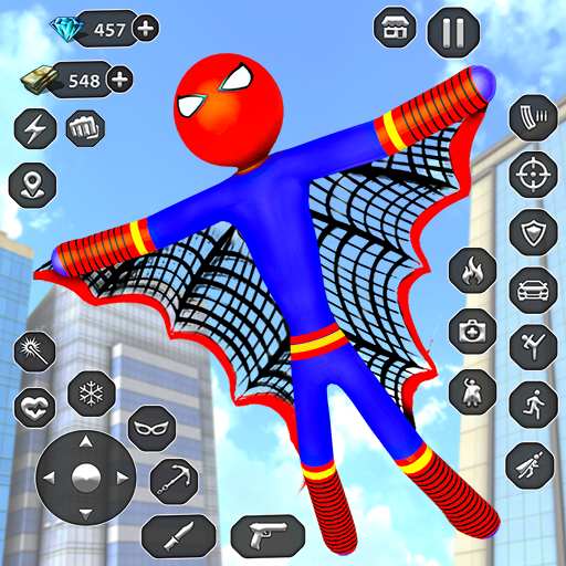 Stick Rope Hero Superhero Game